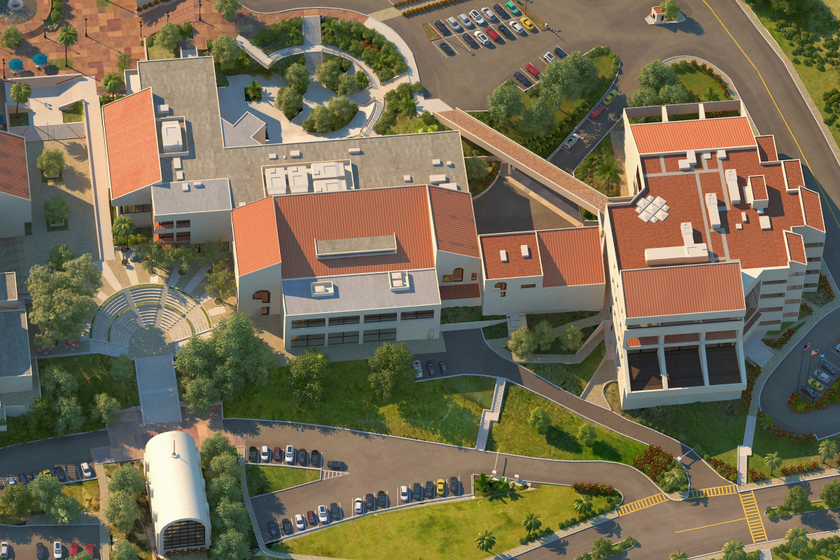 Photo Realistic Map Artwork Pepperdine University