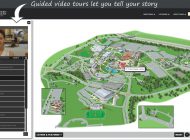 The Northern Kentucky University Interactive Map (depicted) features guided video tours in English & Spanish.